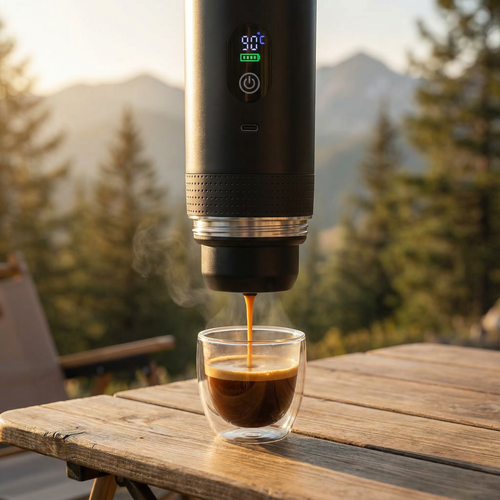 Portable Espresso Machine – Rechargeable Coffee Maker for Travel & Camping