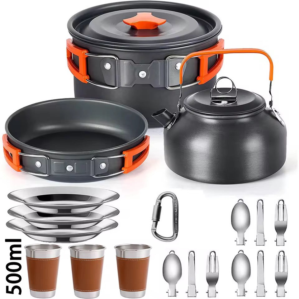 Kompaktes Camping Kochset