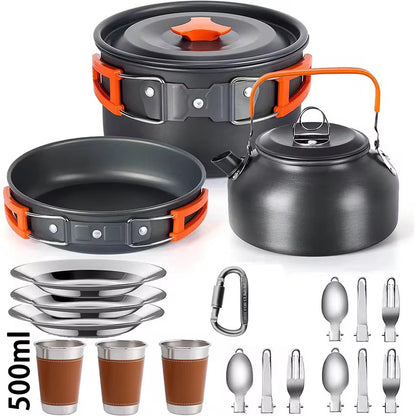 Kompaktes Camping Kochset