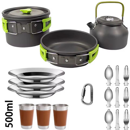 Kompaktes Camping Kochset