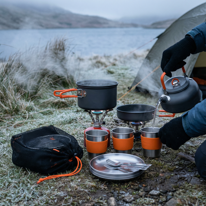 Kompaktes Camping Kochset